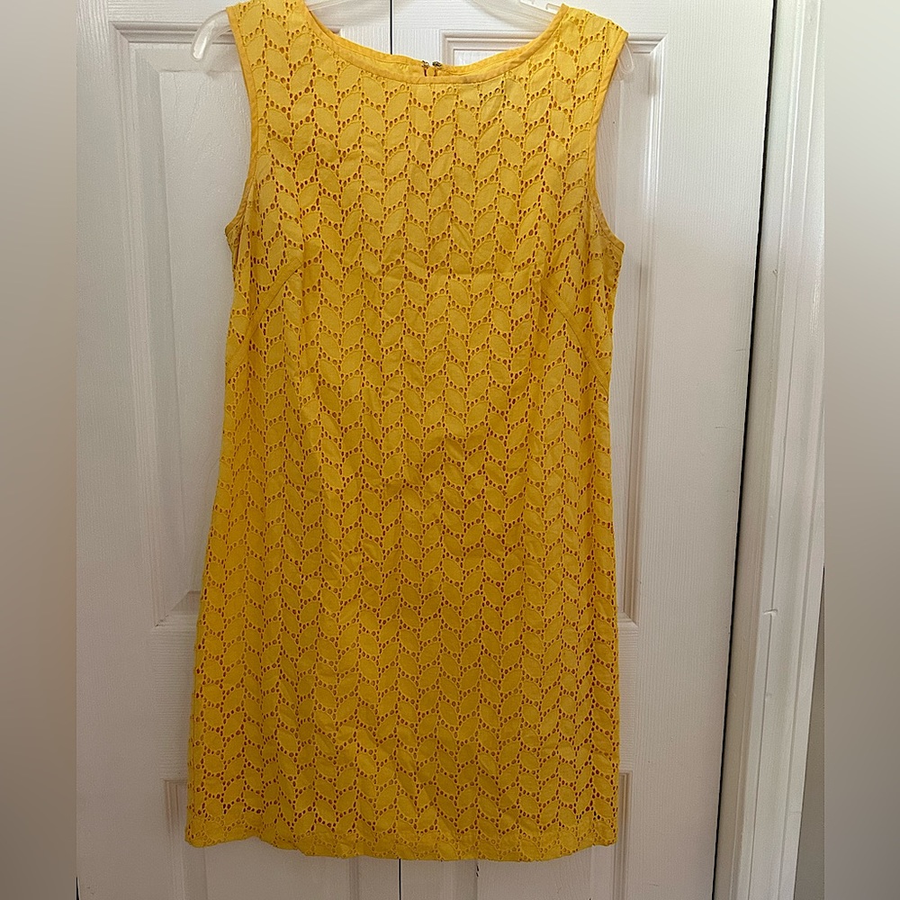 LOFT Yellow Shift Dress